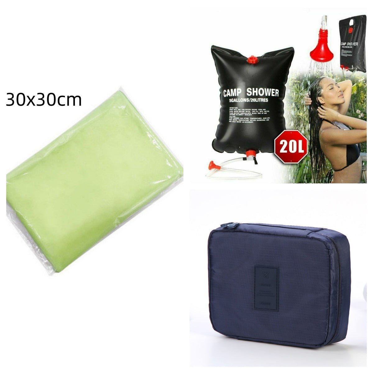 Portable Cosmetic Bag Waterproof Divider Multi-grid Pockets Toiletry Bags Travel Storage Handbags Women Make Up Bag