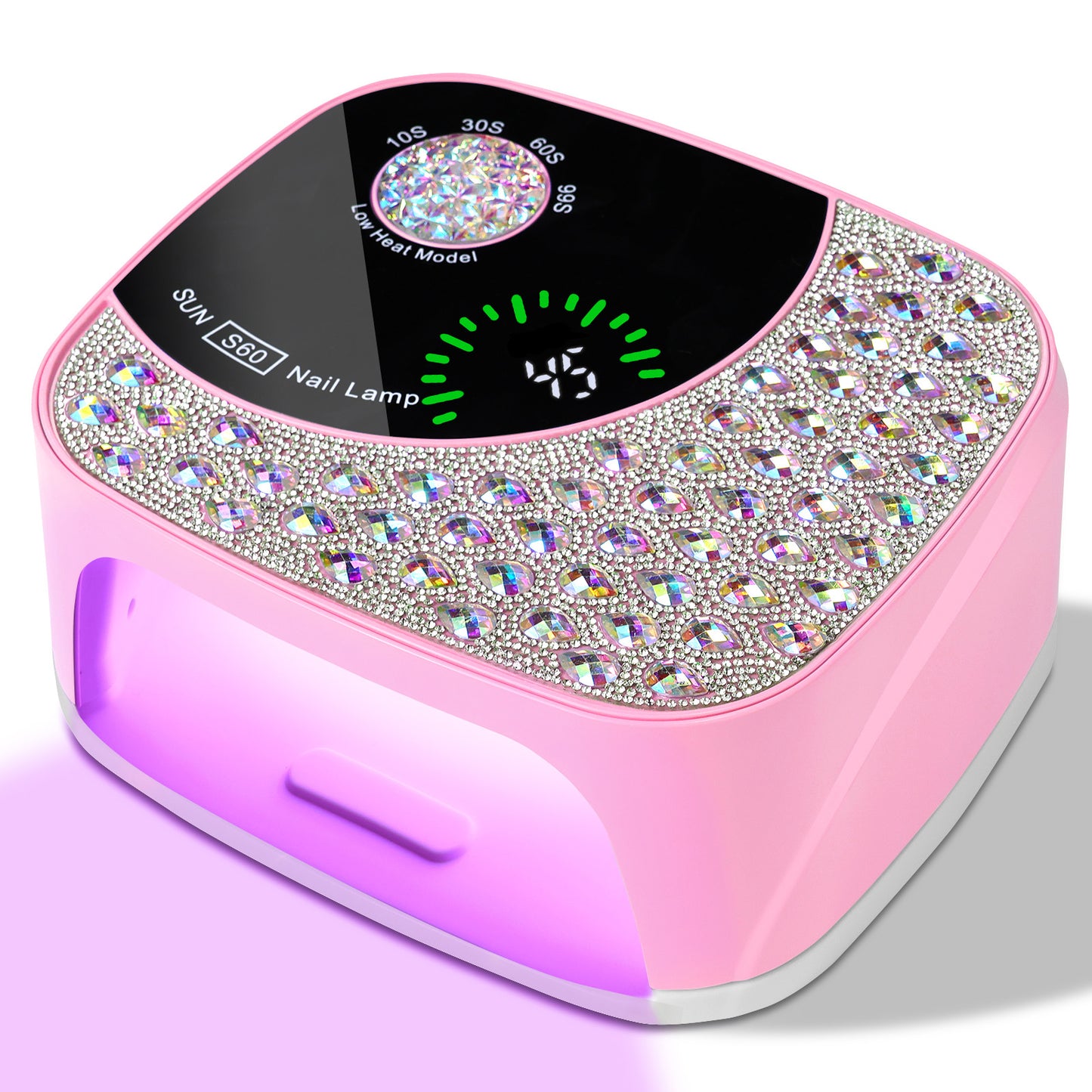 Professional UV LED Nail Lamp For Gel Nails, Cordless Nail Lamp Rechargeable Nail Dryer For Gel Polish, UV Curing Light With 4 Timer & Automatic Sensor, UV Light Lamp For Nail Art Salon At Home