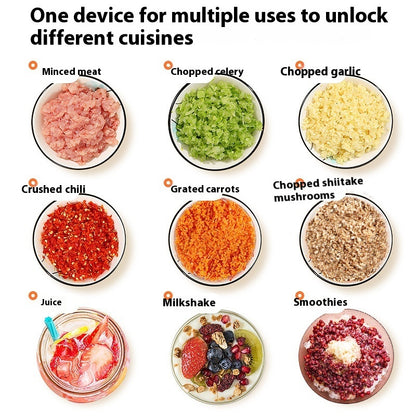 Multifunction Electric Food Processor & Meat Grinder – Vegetable Chopper & Blender