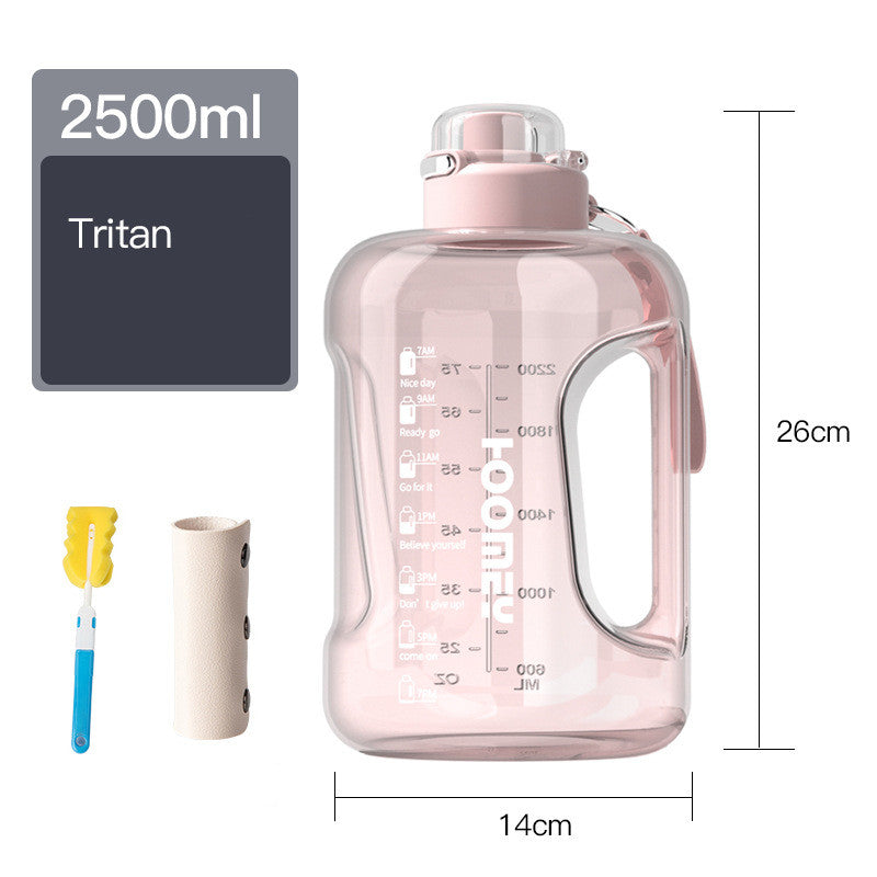 Men's Large Capacity Straw Sports Bottle