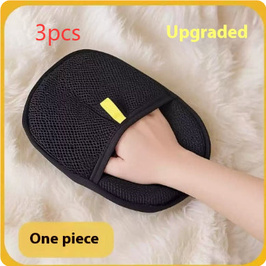 Pet Hair Remover Mitt Pet Hair Remover Gloves Deshedding Brush Glove For Dog Cat Rabbit With Long Short Curly Hair
