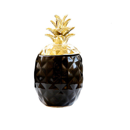Ceramic pineapple jar decoration