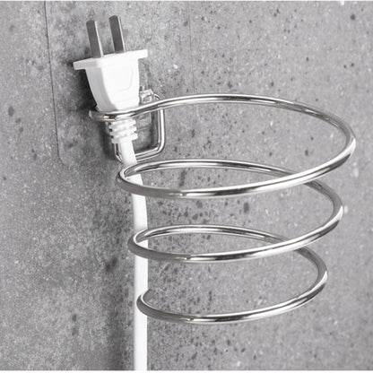 Bathroom stainless steel hair dryer rack