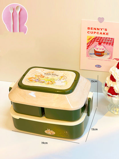 Student's Cute Multi-tiered Lunch Box Japanese Bento
