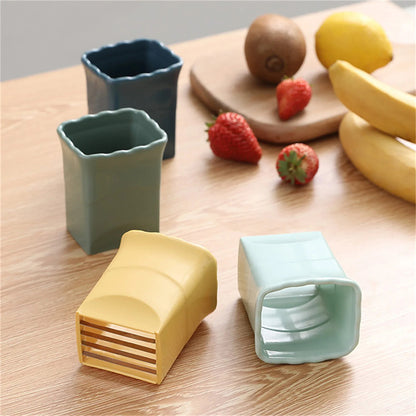 Stainless Steel Fruit & Egg Cup Slicer – Strawberry, Banana & Vegetable Cutter
