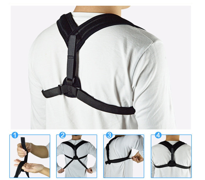Adjustable Clavicle & Lower Back Support Strap