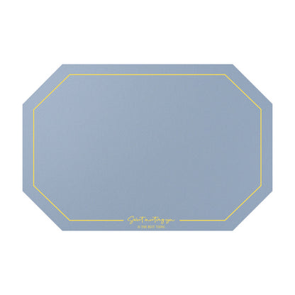 Octagonal Leather Placemat Waterproof Household Table Mat Heat Proof Mat Placemat
