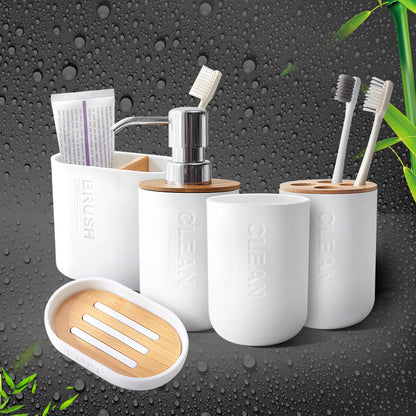 Eco-Friendly Bamboo Toothbrush Holder