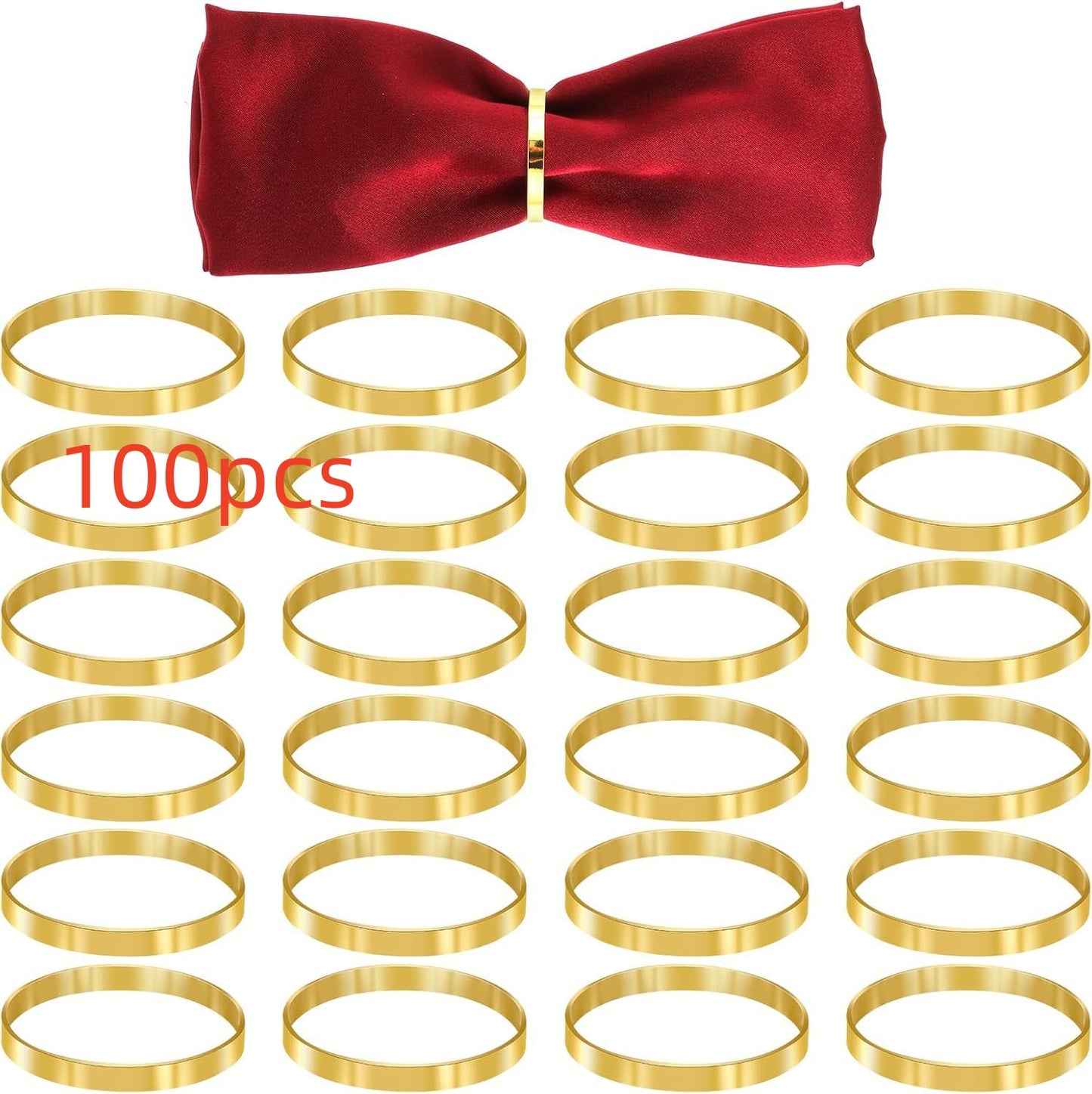 Cross-border Ring Napkin Buckle Gold Fashion Napkin Ring Hotel Table Setting