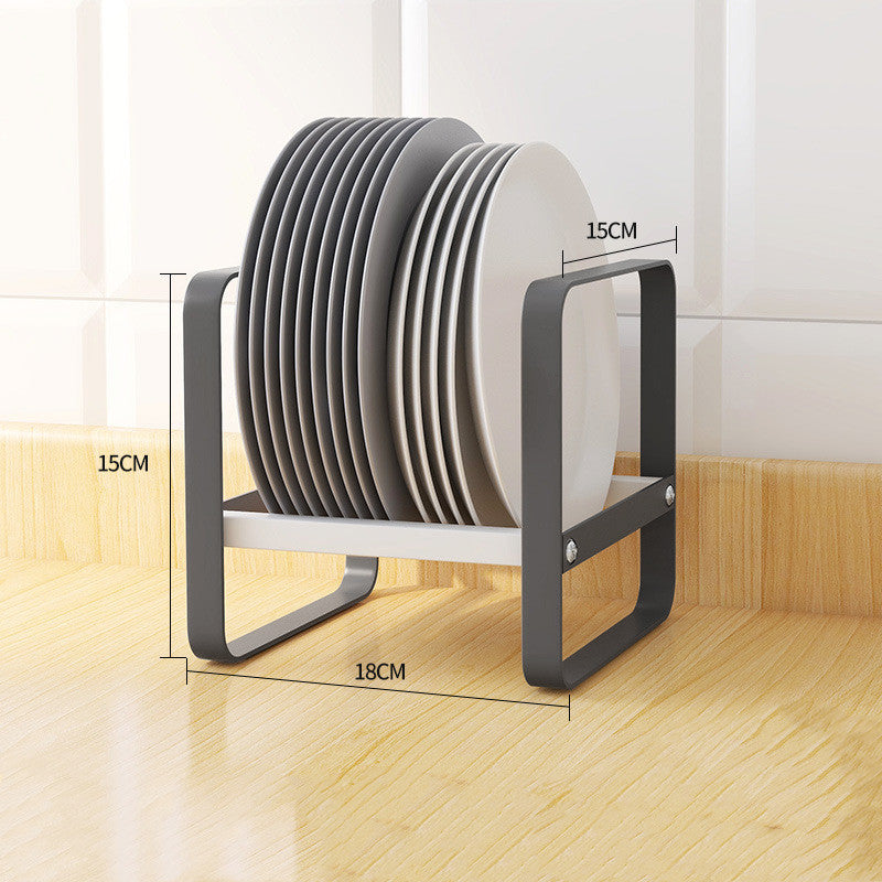 Metal Silica Gel Bottom Pad Dish Storage Rack