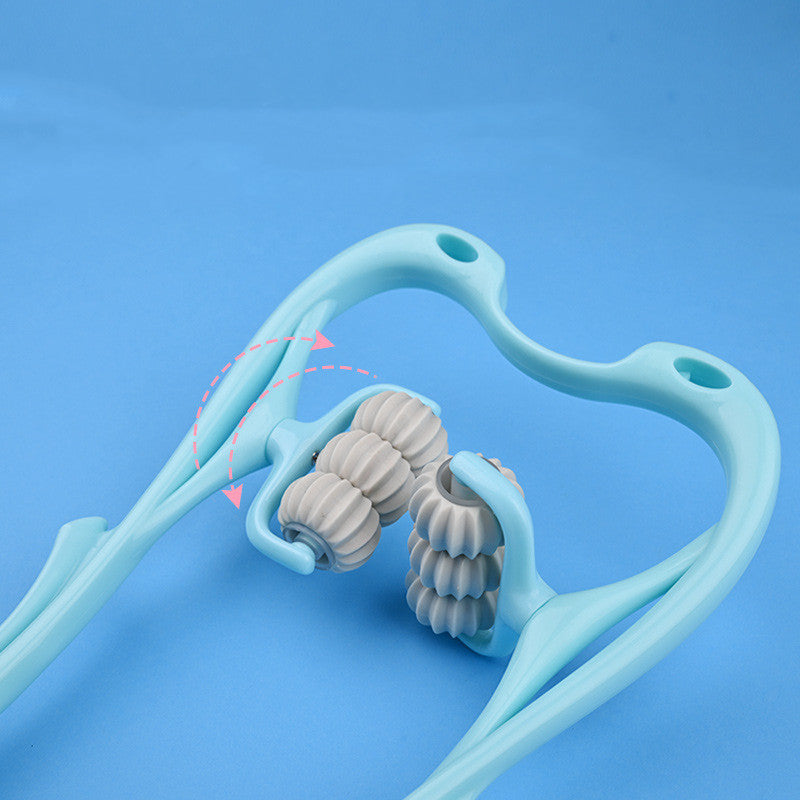 Multifunctional Manual Six-Wheel Neck Massage Roller Tool