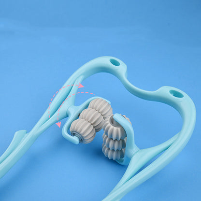 Multifunctional Manual Six-Wheel Neck Massage Roller Tool