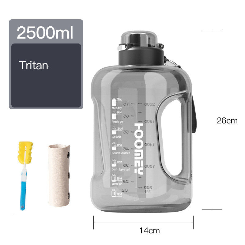 Men's Large Capacity Straw Sports Bottle