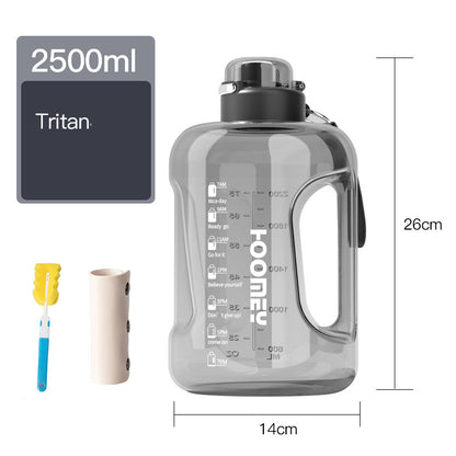 Men's Large Capacity Straw Sports Bottle