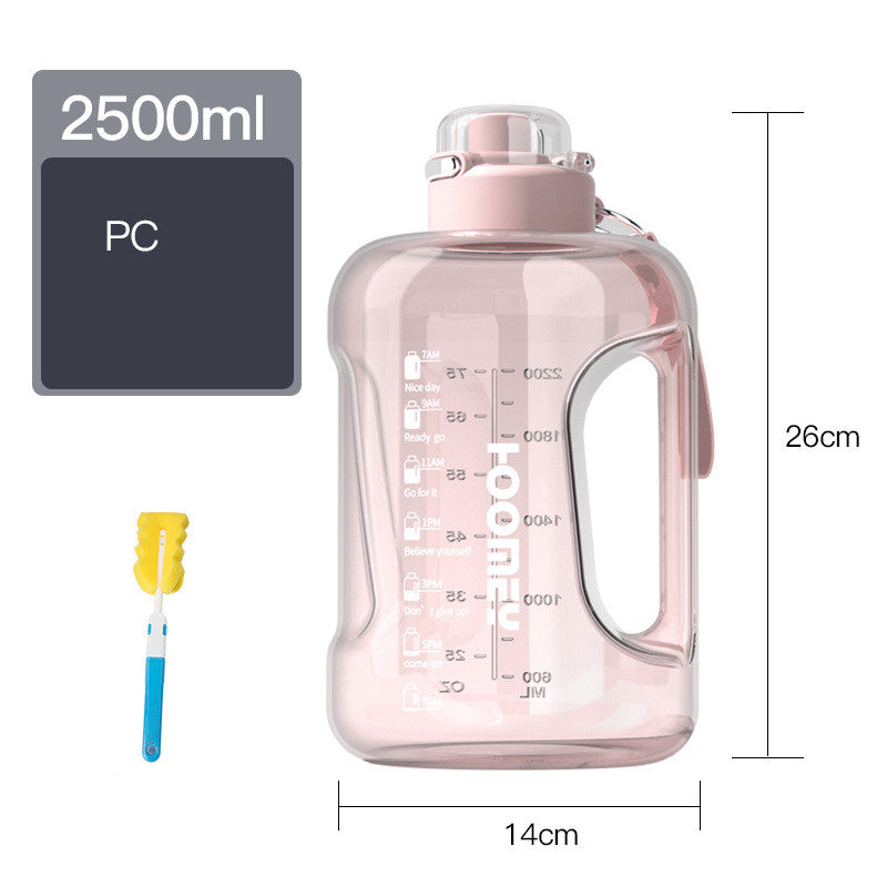 Men's Large Capacity Straw Sports Bottle