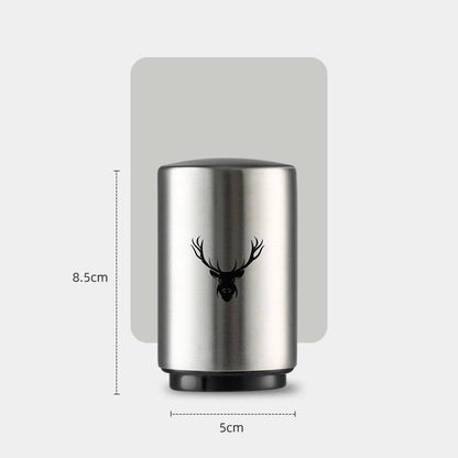 Stainless steel beer bottle opener press type