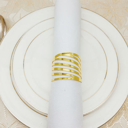 Hotel Western Restaurant Strip Golden Napkin Ring Napkin Ring