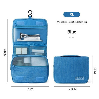 Cationic Hook Toiletry Bag Hanging Matte Dry-wet Separation Travel Makeup Bag