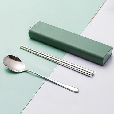 Stainless Steel Cutlery Spoon Fork Chopsticks Set