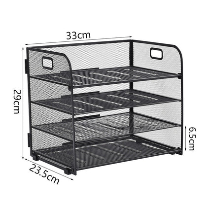 Desktop Multi-layer Metal Mesh Storage Rack