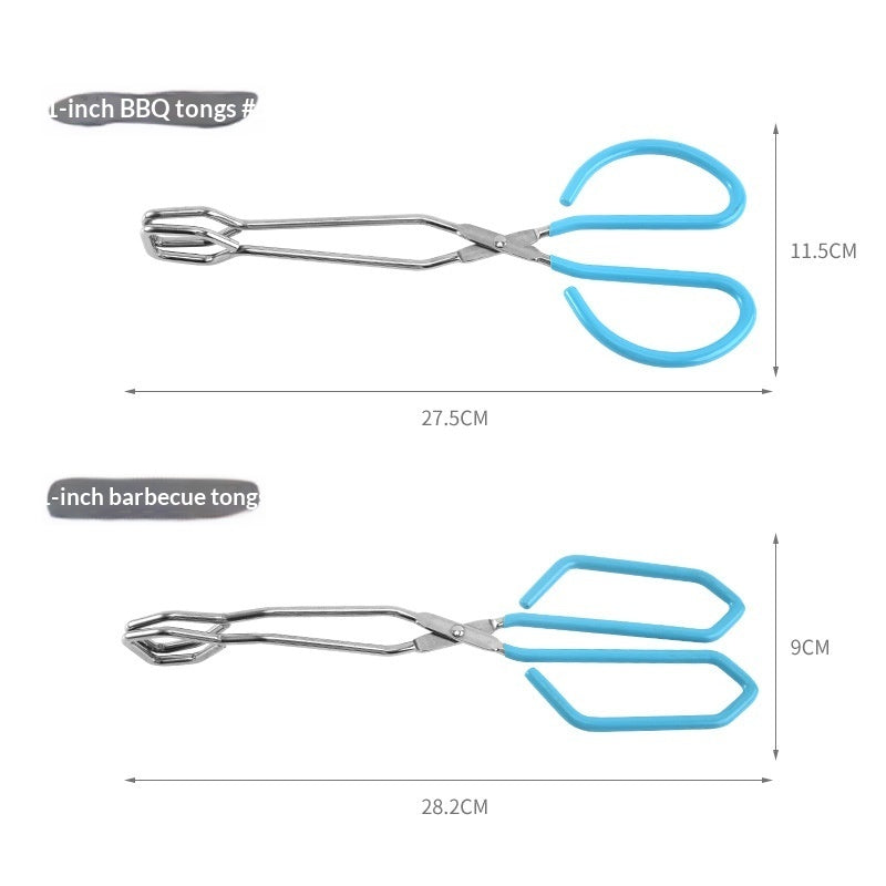 11-inch Barbecue Tongs Stainless Steel Food Tongs With A Thickened Design