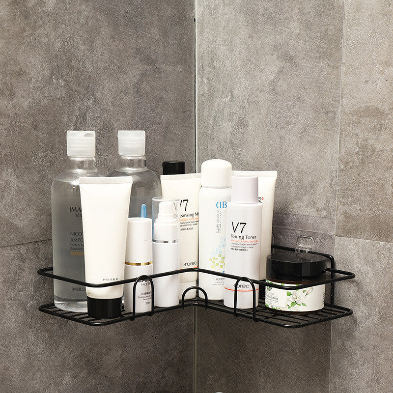 Bathroom Corner Shelf Rack – Wrought Iron Shower & Kitchen Storage Organizer