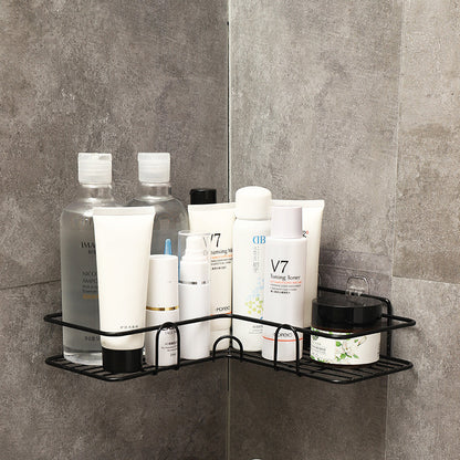Bathroom Corner Shelf Rack – Wrought Iron Shower & Kitchen Storage Organizer
