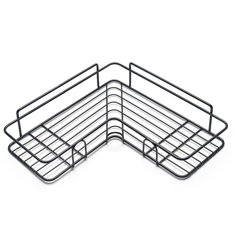 Bathroom Corner Shelf Rack – Wrought Iron Shower & Kitchen Storage Organizer