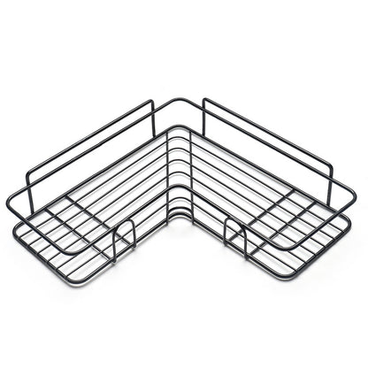Bathroom Corner Shelf Rack – Wrought Iron Shower & Kitchen Storage Organizer