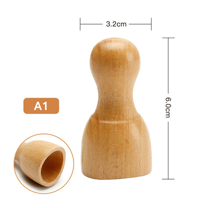 Face Massager Maderoterapia Face Roller Mini Wood Therapy Fa