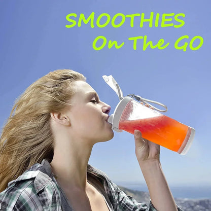 Portable 6-Blade Juicer Blender – 600ml Rechargeable Smoothie Mixer (150W)