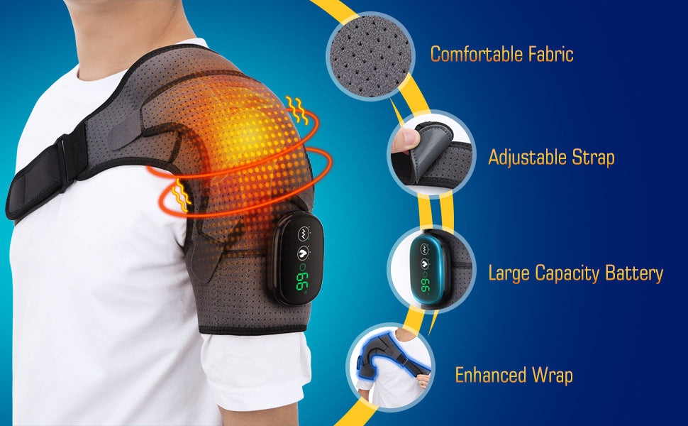 3-Speed Vibration Electric Shoulder Massage Pad