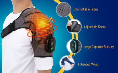 3-Speed Vibration Electric Shoulder Massage Pad