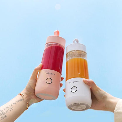 350ml Portable Blender Juicer – USB Rechargeable Personal Smoothie & Juice Mixer Bottle