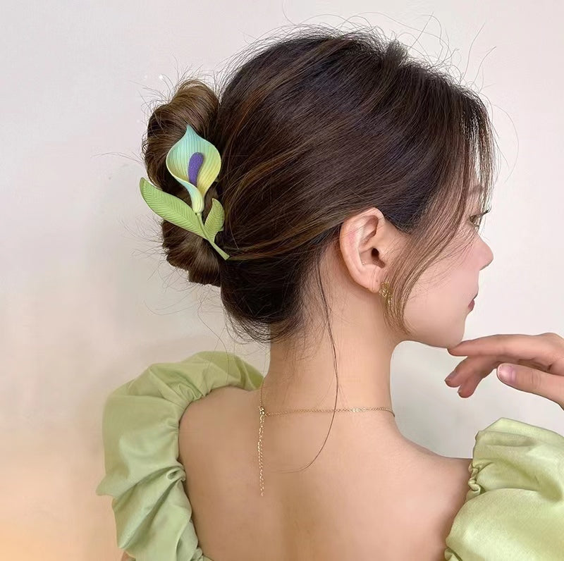 Women's Fashion Temperament Calla Lily Styling Hairpin