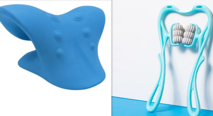 Multifunctional Manual Six-Wheel Neck Massage Roller Tool
