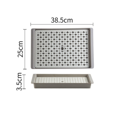Tray Tabletop Storage Tray Tea Set Drain Tray