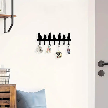 Cat Design Storage Hook Multifunctional Home Decoration Key Holder