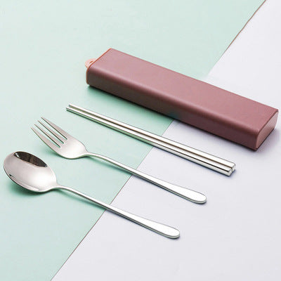 Stainless Steel Cutlery Spoon Fork Chopsticks Set