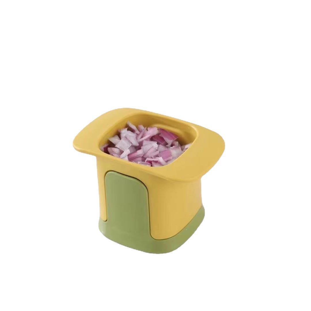 Onion Dicer and French Fry Slicer – Vegetable Cutter for Carrot, Ham, Cucumber, and Potato