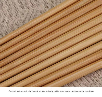 Natural Bamboo Chopsticks Jade Unpainted Solid Wood Chopsticks