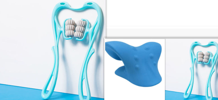 Multifunctional Manual Six-Wheel Neck Massage Roller Tool