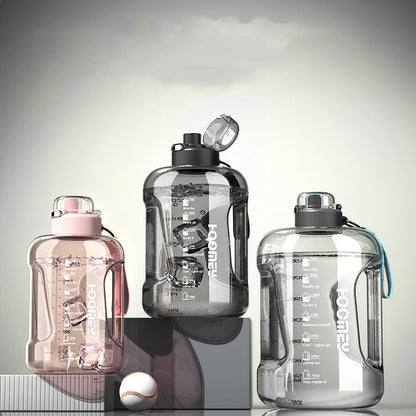 Men's Large Capacity Straw Sports Bottle