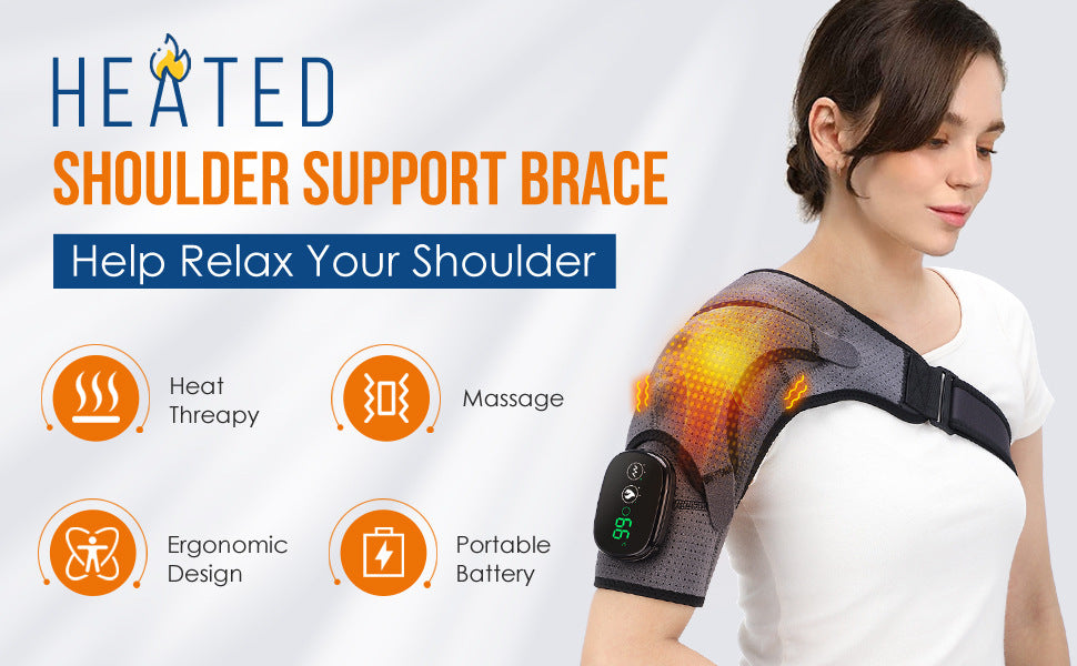3-Speed Vibration Electric Shoulder Massage Pad