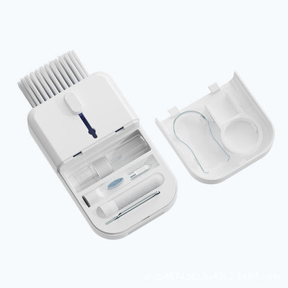 Portable 11 In 1 Multifunctional Cleaning Kit Computer Keyboard Cleaner Phone Screen Clean Tools Earphone Clean Brush With Storage Box