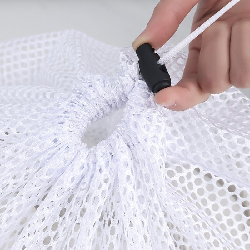 Drawstring Laundry Bag Fine Mesh Thick Thick Drawstring
