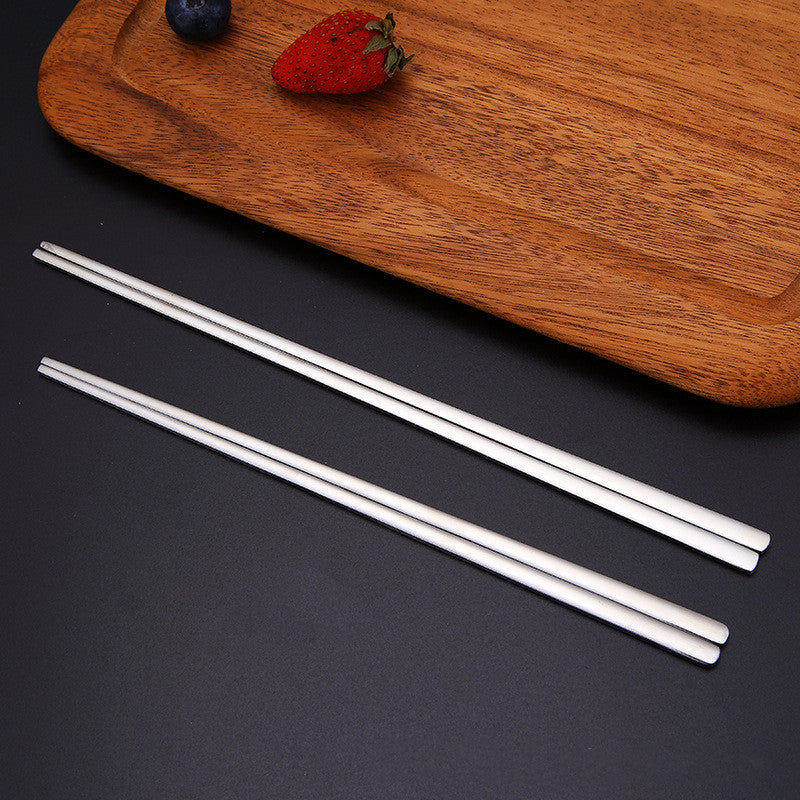 Stainless steel chopsticks korean style chopsticks