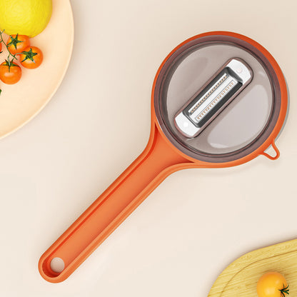 Multi-Functional Kitchen Peeler with Built-In Storage