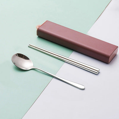 Stainless Steel Cutlery Spoon Fork Chopsticks Set