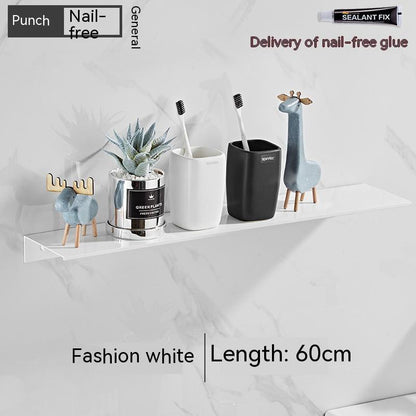 Punch-free Kitchen Balcony Wash Basin Vanity Storage Rack